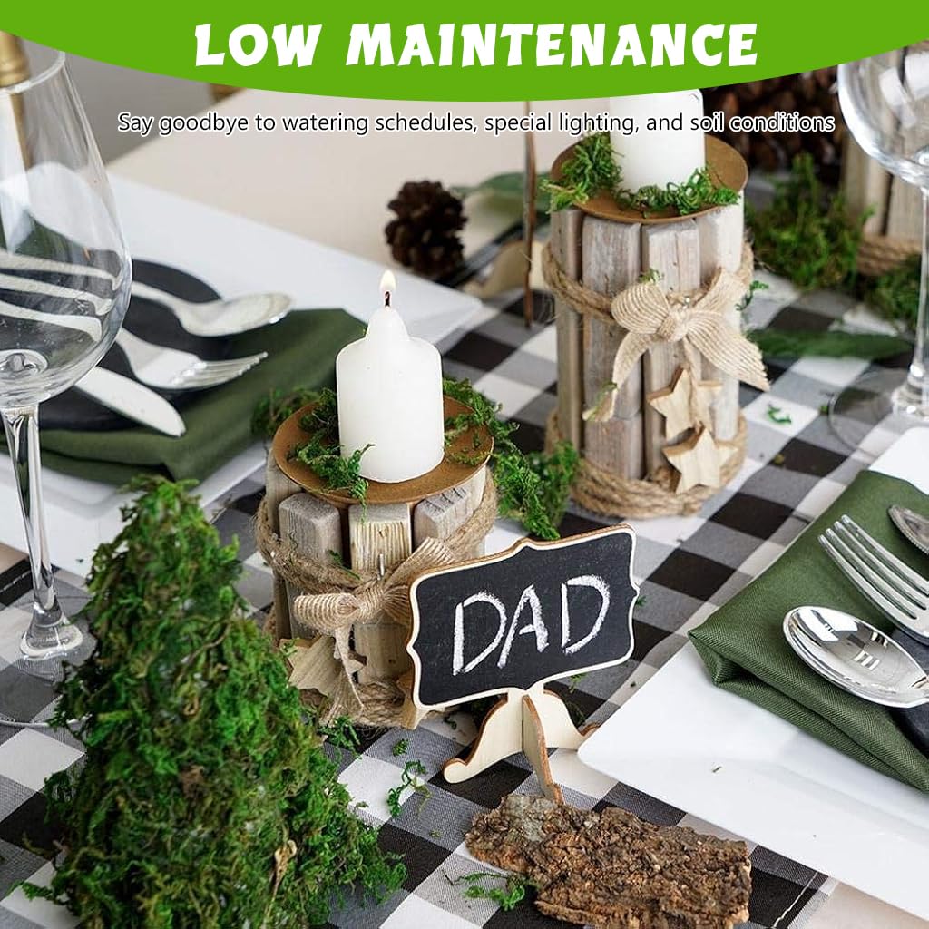 HASTHIP Artificial Moss, Fake Moss for Crafts, Decorative Moss for Table Centerpieces Fairy Garden Wedding Party Decor, Faux Moss for Potted Plants HASTHIP Artificial Moss, Fake Moss for Crafts, Decorative Moss for Table Centerpieces Fairy Garden Wedding Party Decor, Faux Moss for Potted Plants